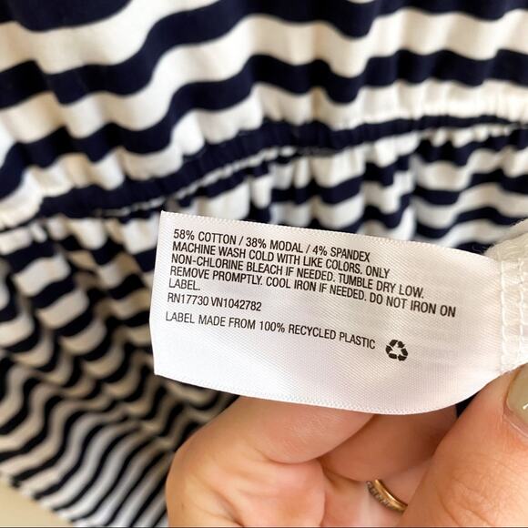 NWT Isabel Maternity‎ Navy Stripe Dress - Picture 7 of 8